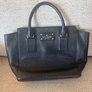 Kate Spade Textured Black Satchel